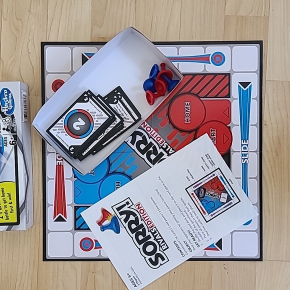 Sorry! Rivals Edition 2 Player Game Sealed Hasbro Gaming - Picture 4 of 6